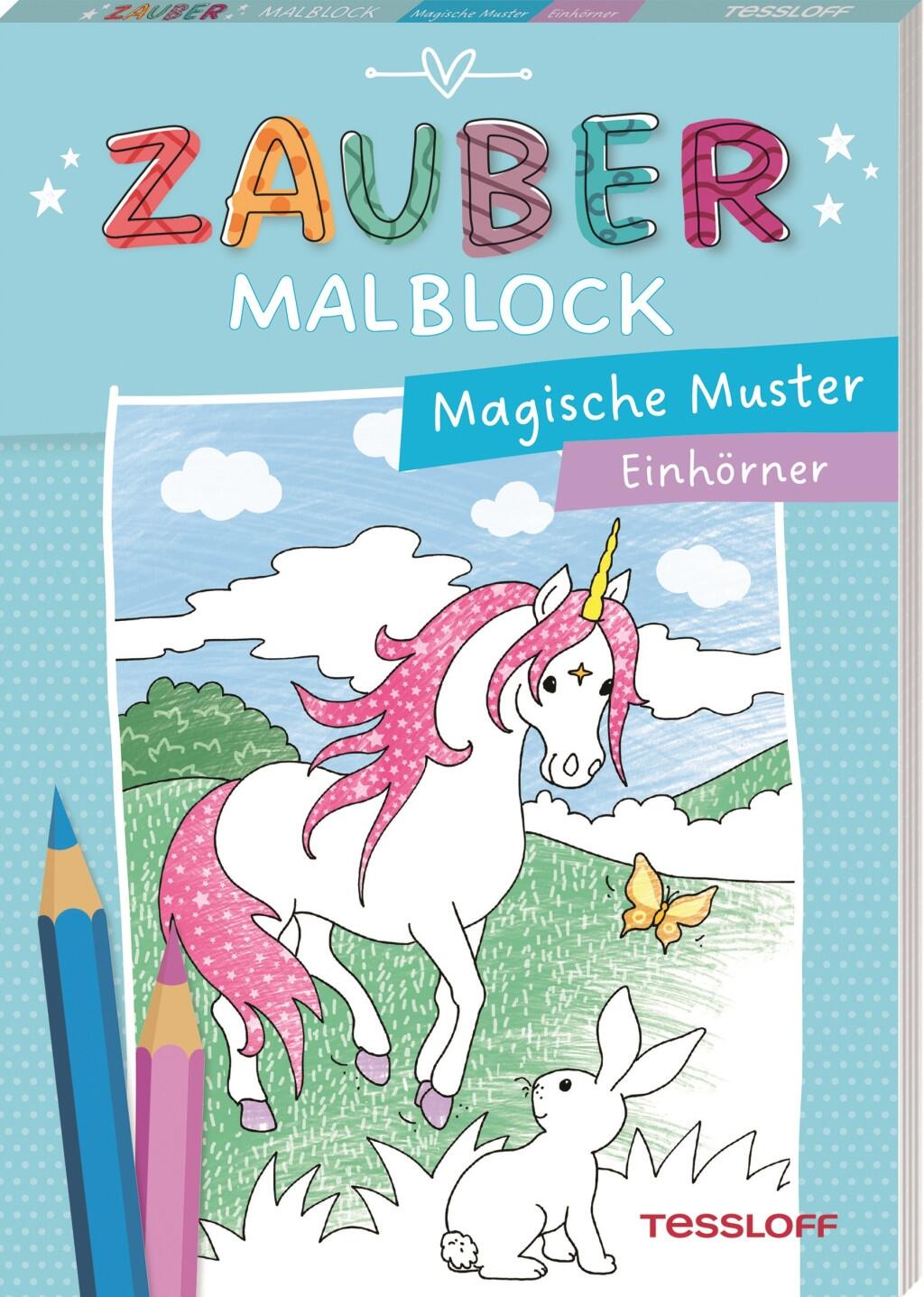 Zaubermalblock. Magische Muster. Einh&ouml;rner