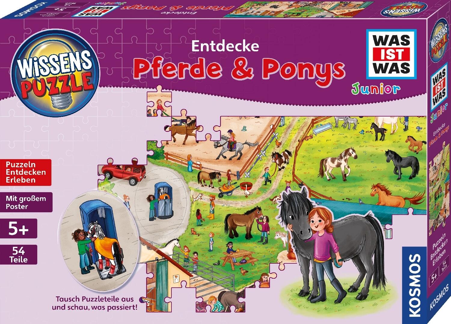 Wissenspuzzle Was ist Was Junior - Entdecke Pferde und Ponys