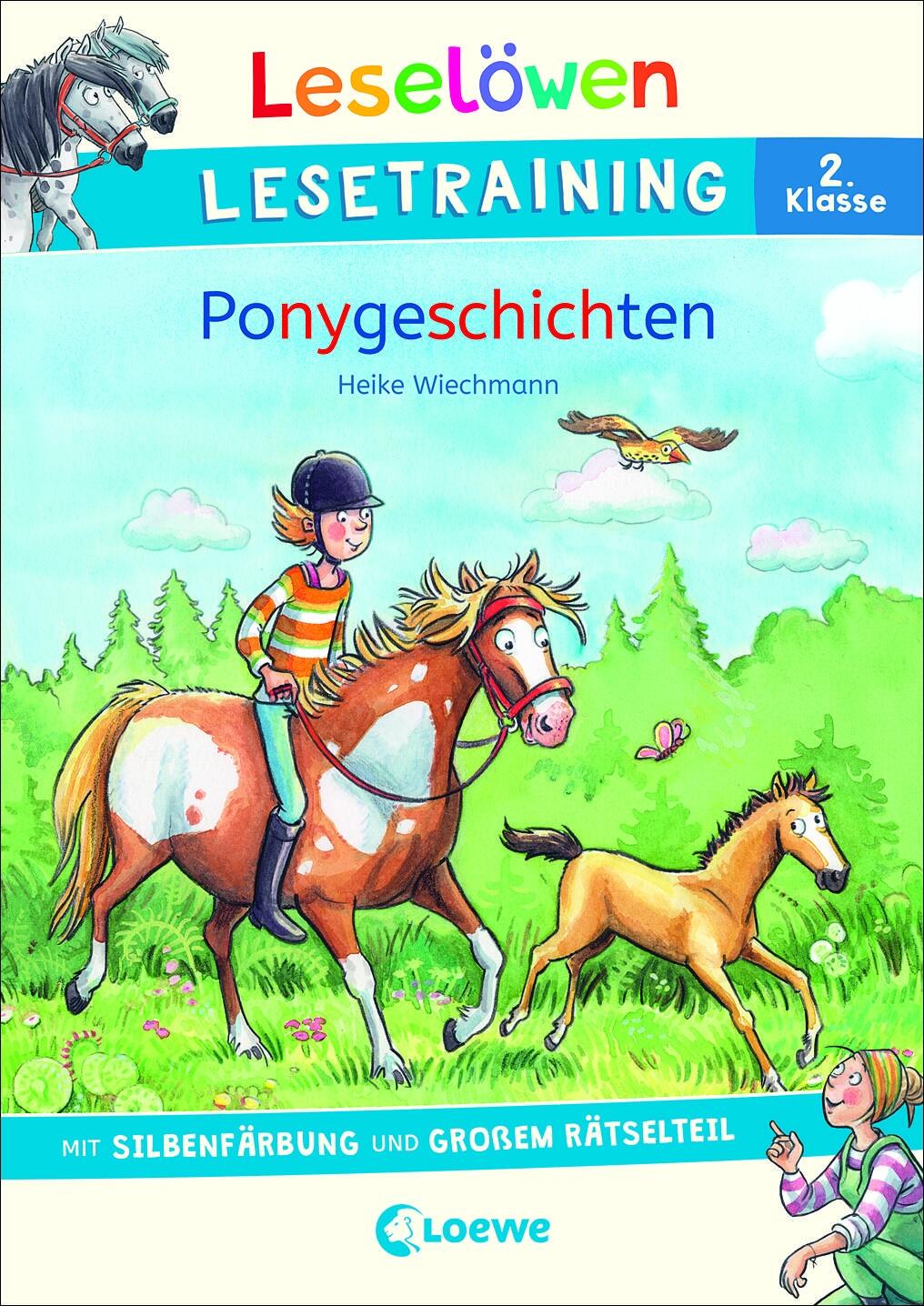 Lesel&ouml;wen 1. Klasse Lesetraining - Ponygeschichten
