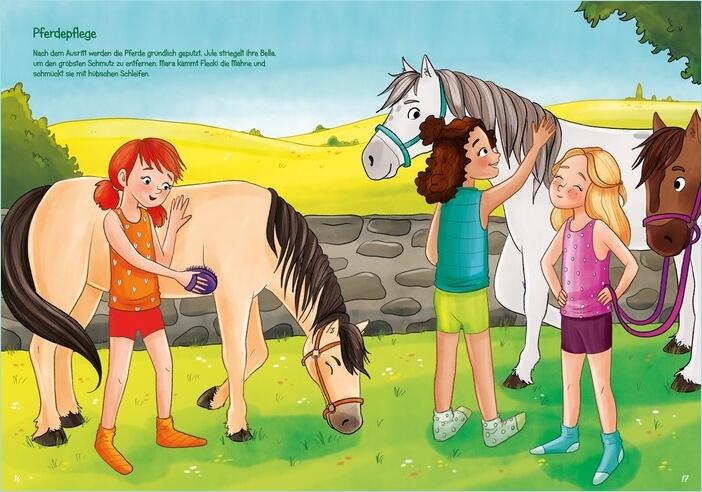 Sticker-Anziehbuch - Auf dem Ponyhof