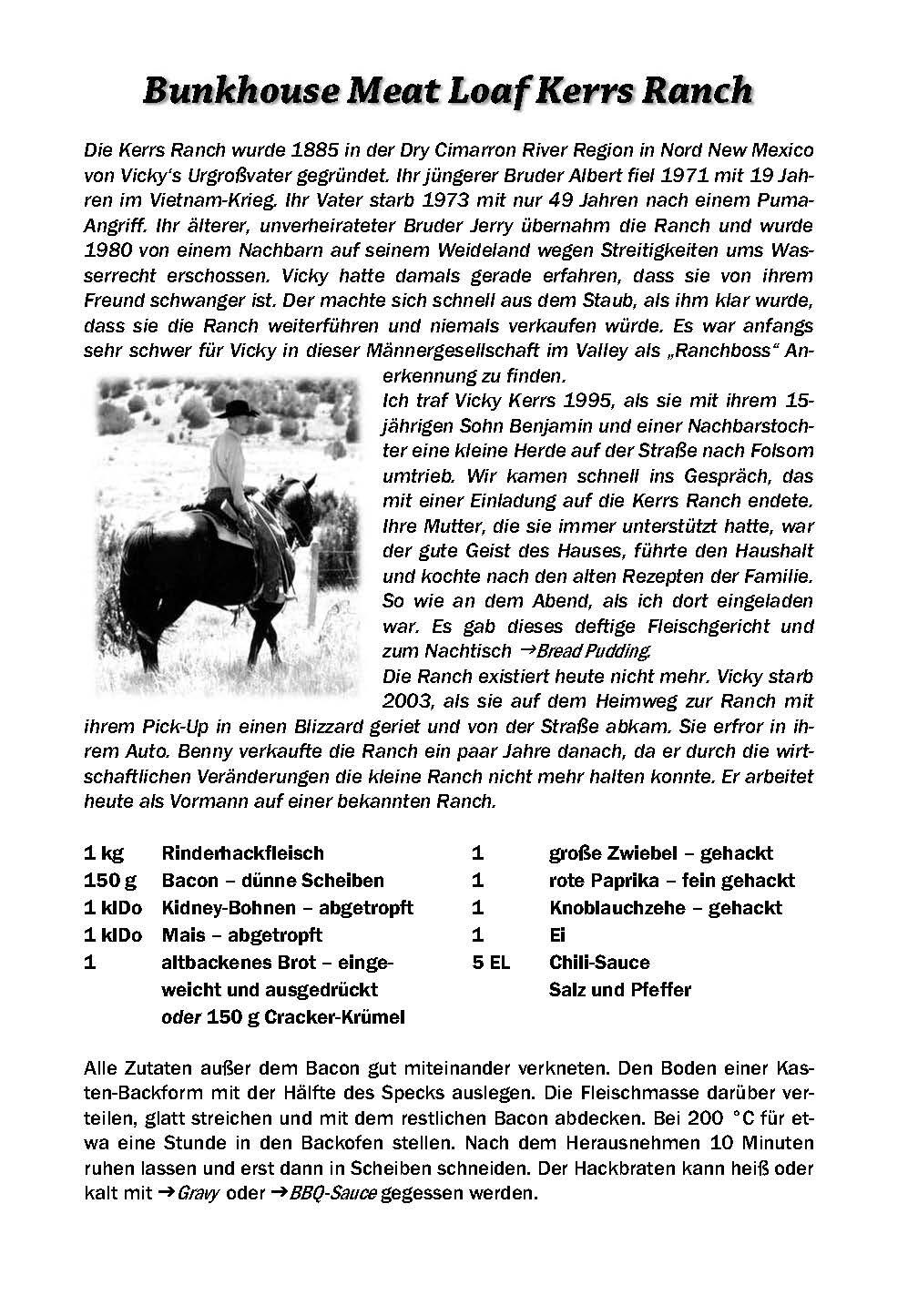 Cowboy- und Ranchk&uuml;che