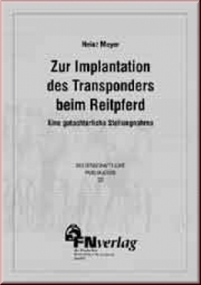 Zur Implantation des Transponders beim Reitpferd