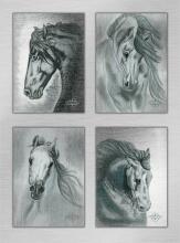 Poster-Set Horses - Silver Edition