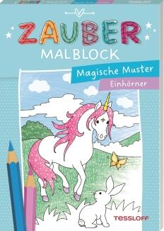 Zaubermalblock. Magische Muster. Einhörner