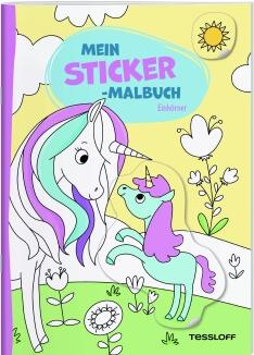 Mein Sticker-Malbuch Einhörner