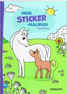 Mein Sticker-Malbuch Pferde und Ponys