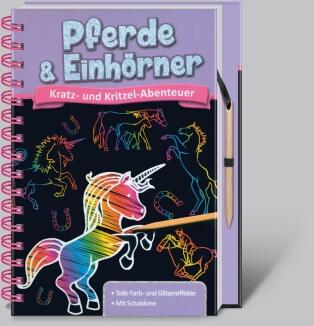 Pferde & Einhörner - Kratz- und Kritzel-Abenteuer