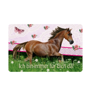 Pferdefreunde - Freundschaftskärtchen Ich bin immer für dich da