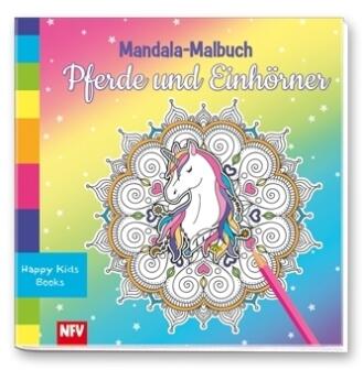 Mandala-Malbuch: Pferde und Einhörner