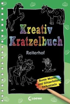 Kreativ-Kratzelbuch -Reiterhof