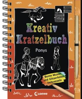 Kreativ-Kratzelbuch - Ponys