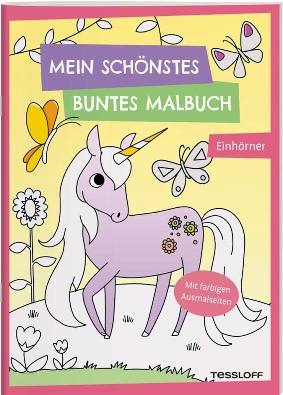 Mein schönstes buntes Malbuch - Einhörner