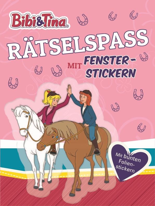 Bibi & Tina Rätselspaß mit Fenster-Stickern