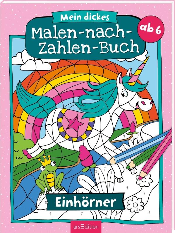 Mein dickes Malen-nach-Zahlen-Buch, Einhörner