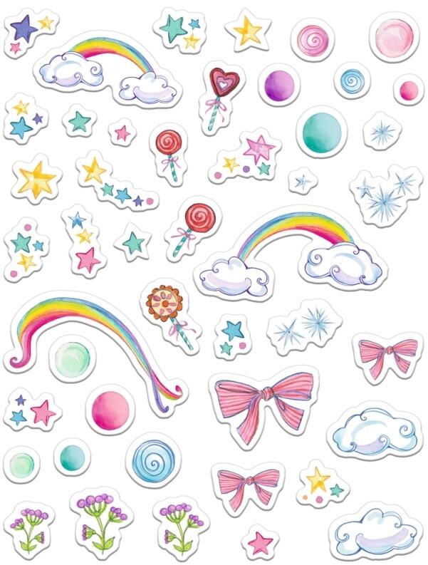 Zauberhafter Malblock - Einhorn-Paradies (mit Stickern)