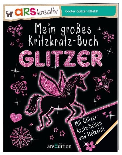 Mein großes Kritzkratz-Buch Glitzer