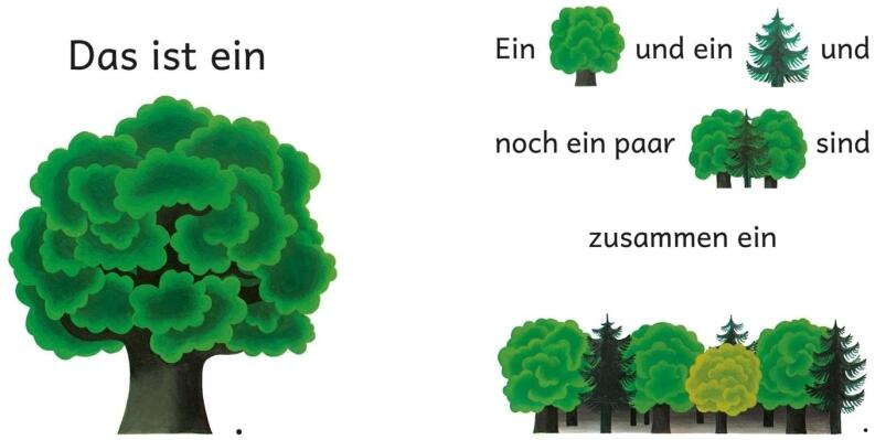 Pony, Bär und Apfelbaum